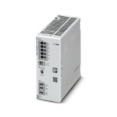 Phoenix Contact Switching Power Supply; TRIO3-PS/1AC/24DC/20; 24VDC OUT; 20A; 100-240VAC/DC IN; Single Phase; DIN Rail Mount; Plastic